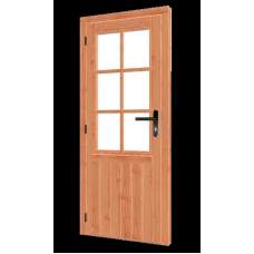 Enkele glasdeur lariks / douglas 91 x 200 cm Rechtdraaiend